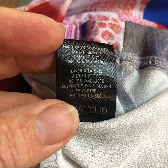 Linea Domani Women’s Vibrant Tunic 3/4 Sleeve Scoop Neck Dropped Raglan Sleeve - Picture 8 of 8